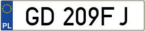 Truck License Plate